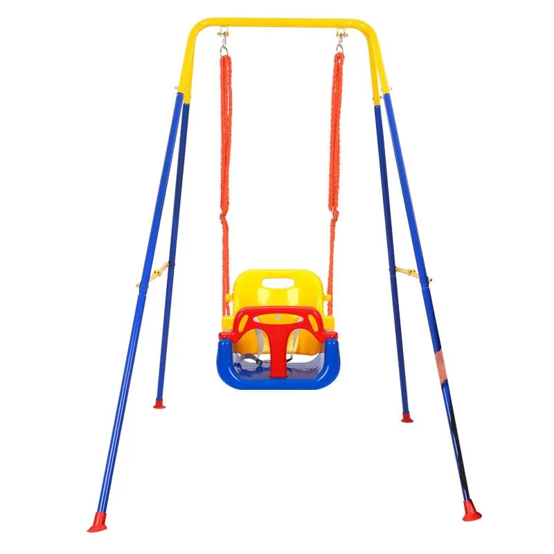 Children's Outdoor Swing - Blue and Red
