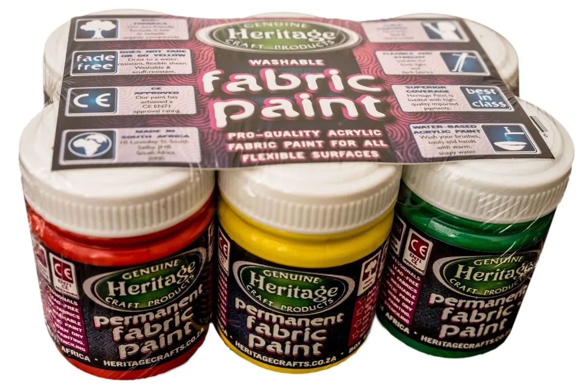 Fabric Paint Set 6 x 50ml