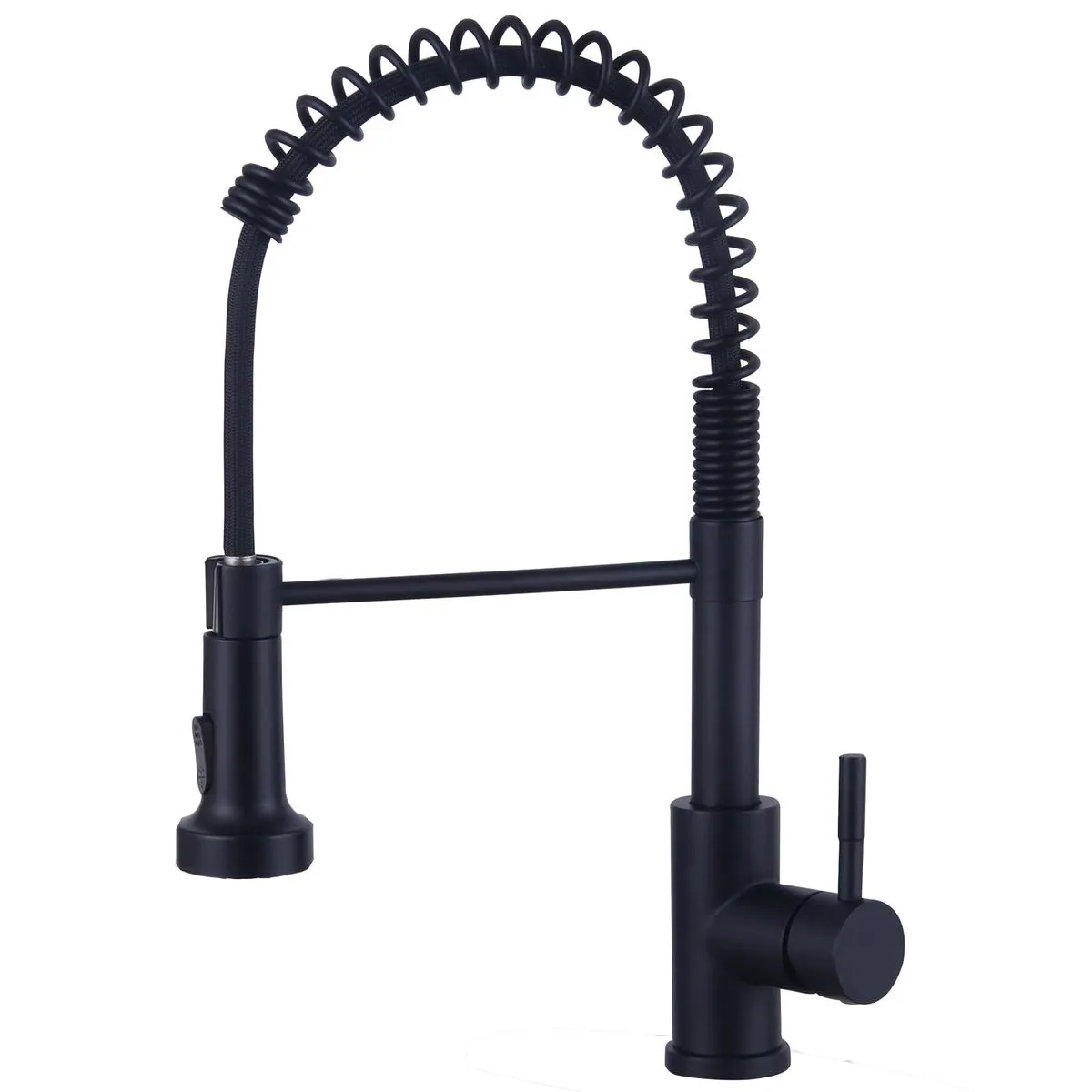Sink Mixer Tap, Kitchen Taps with Pull Down Sprayer - Black