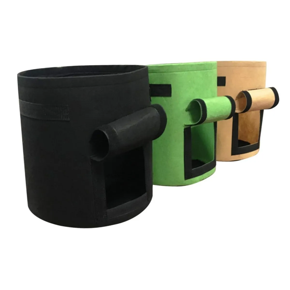 3 Pack Garden Potato Carrot Grow Bags Vegetable Planting Pots