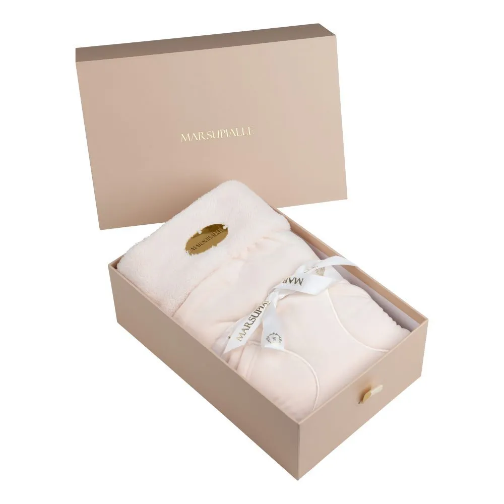 Marsupialle Luxury Velveteen Baby Blanket For Pram - Cream