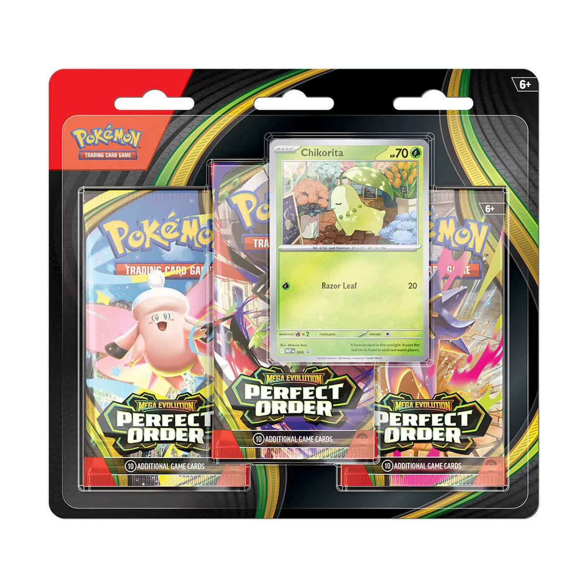 Pokemon: Mega Evolution-Perfect Order: 3-pack Blister