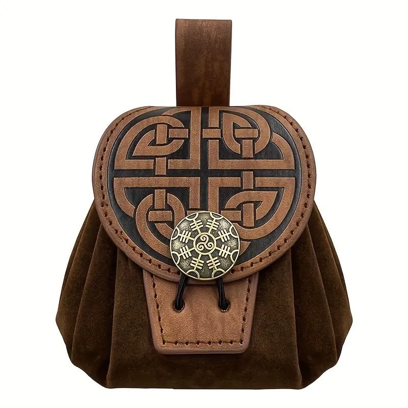 Medieval Embossed Faux Leather Waist Bag