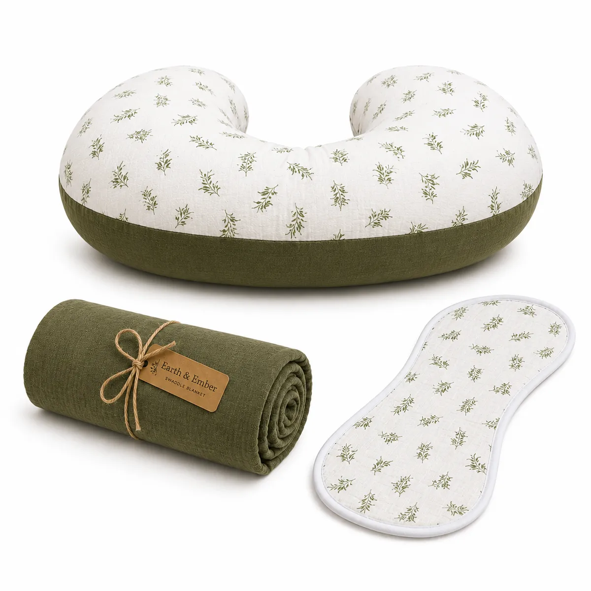 Green Leaves Nursing 3-piece Set