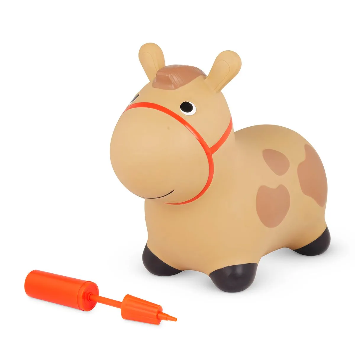 Battat Hoppin' Pony Inflatable Horse Bouncer - Ride-On Toy with Pump