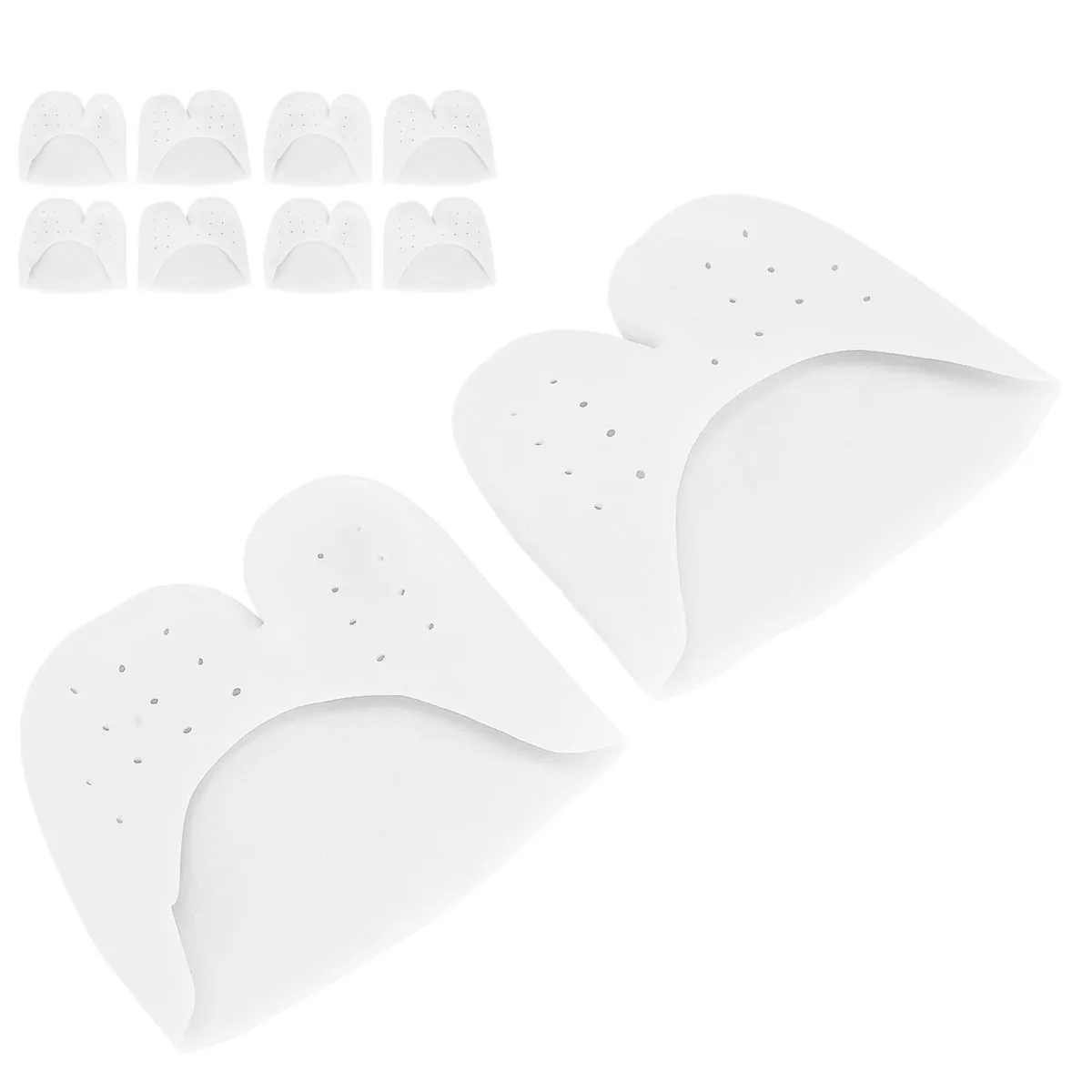 Forefoot Cushion Pad for Running (5 Pairs White)