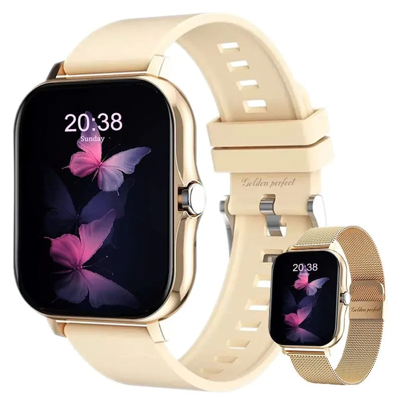 HD Display Women's Dual Strap Smartwatch with Cutting-Edge Smart Features