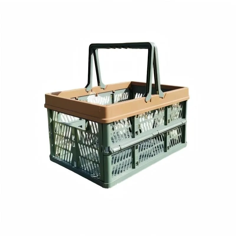 Large Foldable Picnic Basket, Shopping & Grocery Basket with Handle