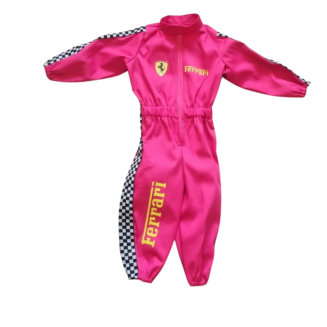 Ferrari Pink Racing Inspired Jumpsuit