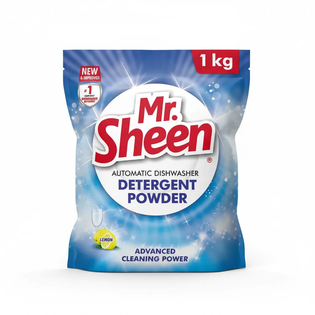 Mr Sheen Automatic Dishwasher Powder Lemon 1Kg - Grease Cutter