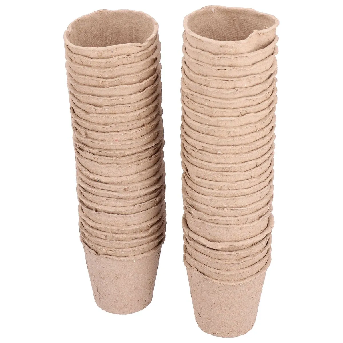 50Pcs 8cm Pulp Peat Pots for Seed Starting