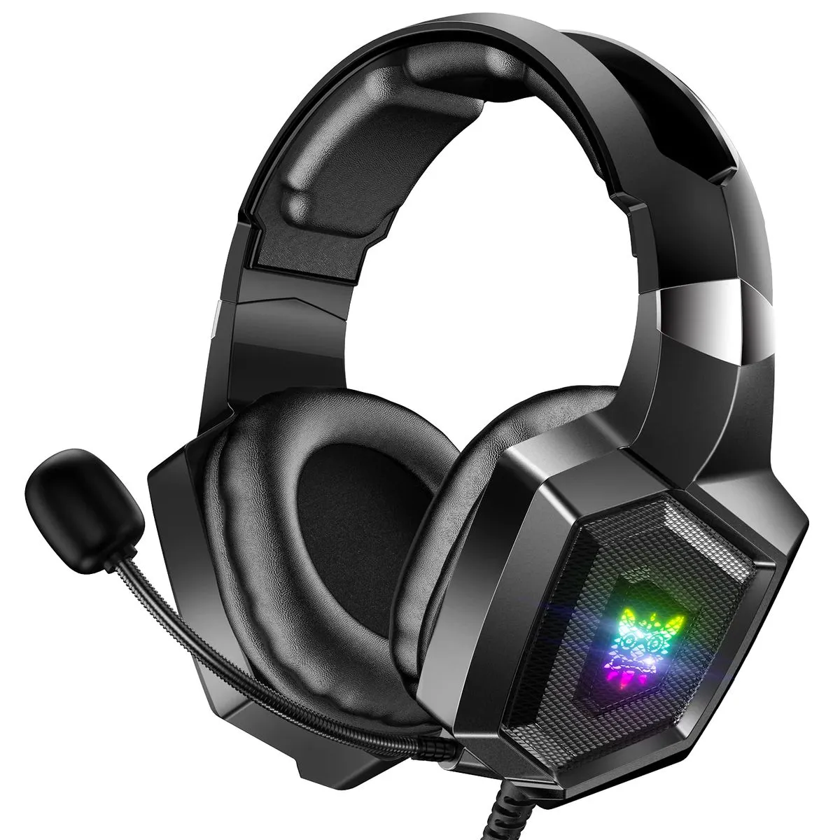 ONIKUMA Headphones - K8 Wired Gaming Headset with Mic - Black