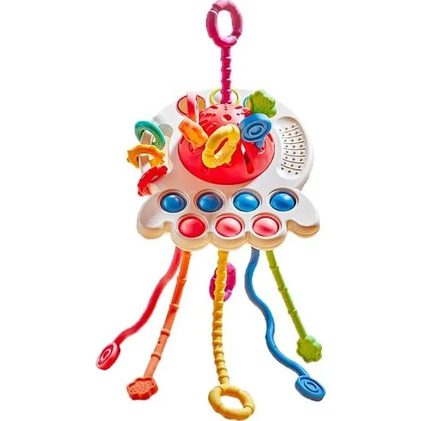 Baby Educational Fun Finger Pull-Pull Press Grasp Baby Toy