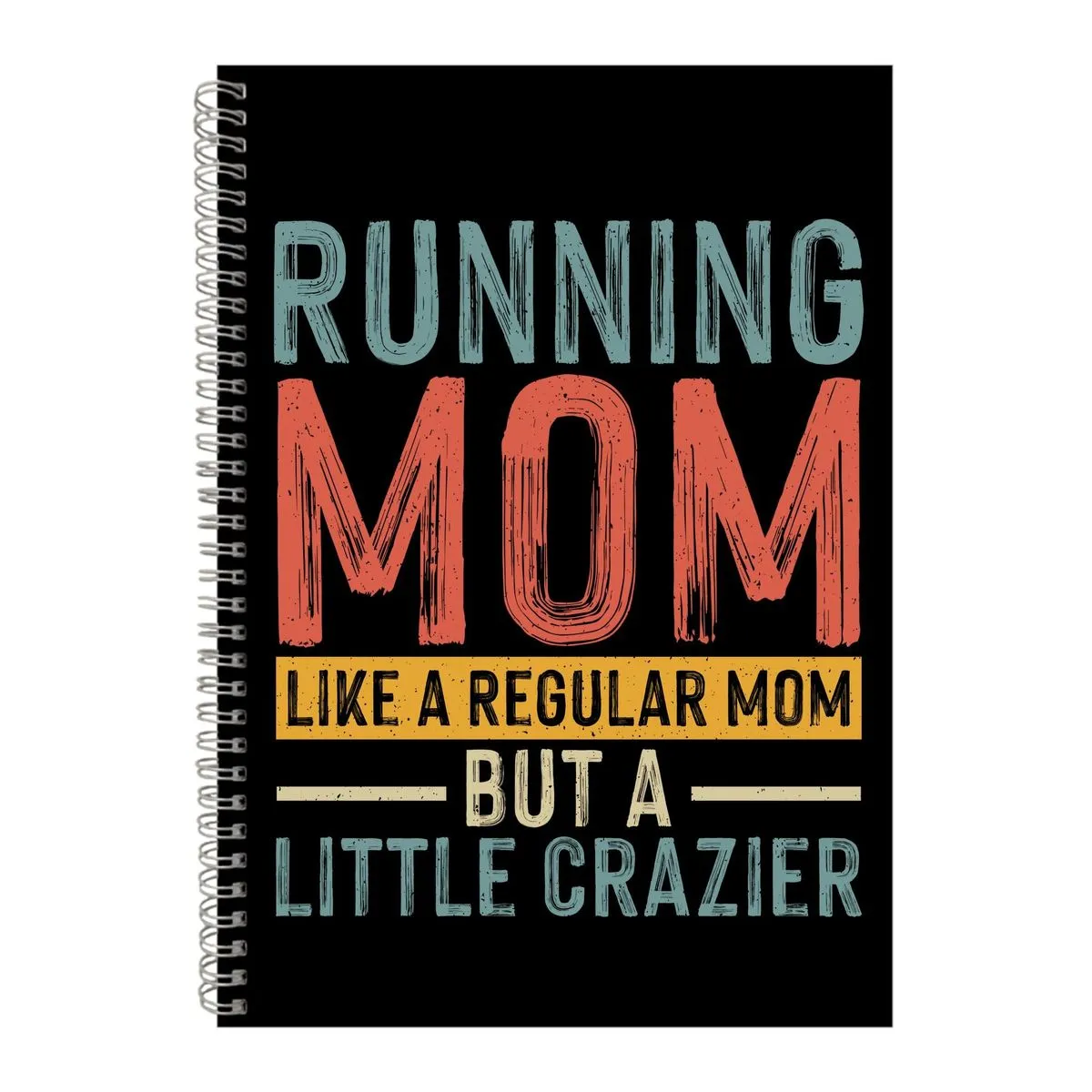 Mom A4 Notebook Spiral and Lined Running Graphic Saying Notepad Present 178