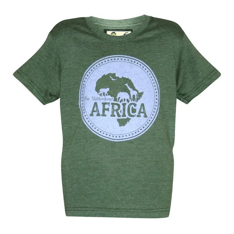 Kool Africa - Kids T-Shirts - Green Motherland - For Boys & Girls - 1-2 years