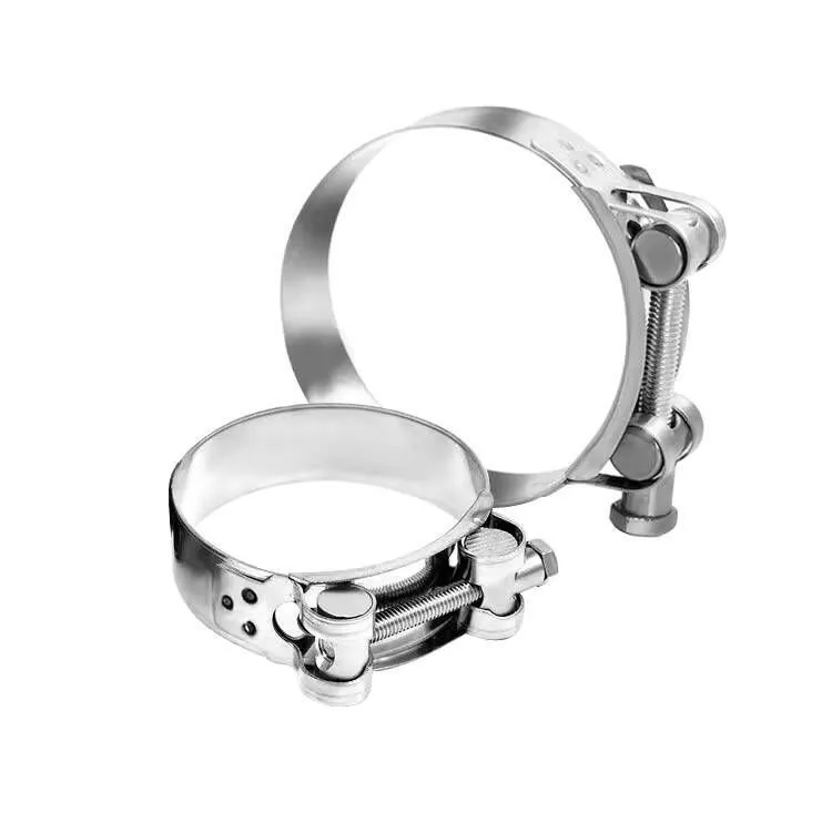 European Style 304 Stainless Steel Heavy Duty Single Screw Hose Clamp