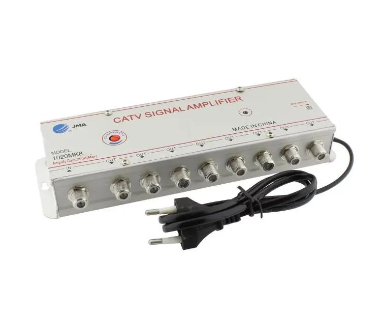 TV Antenna Amplifier, Cable TV, 8-Channel Output