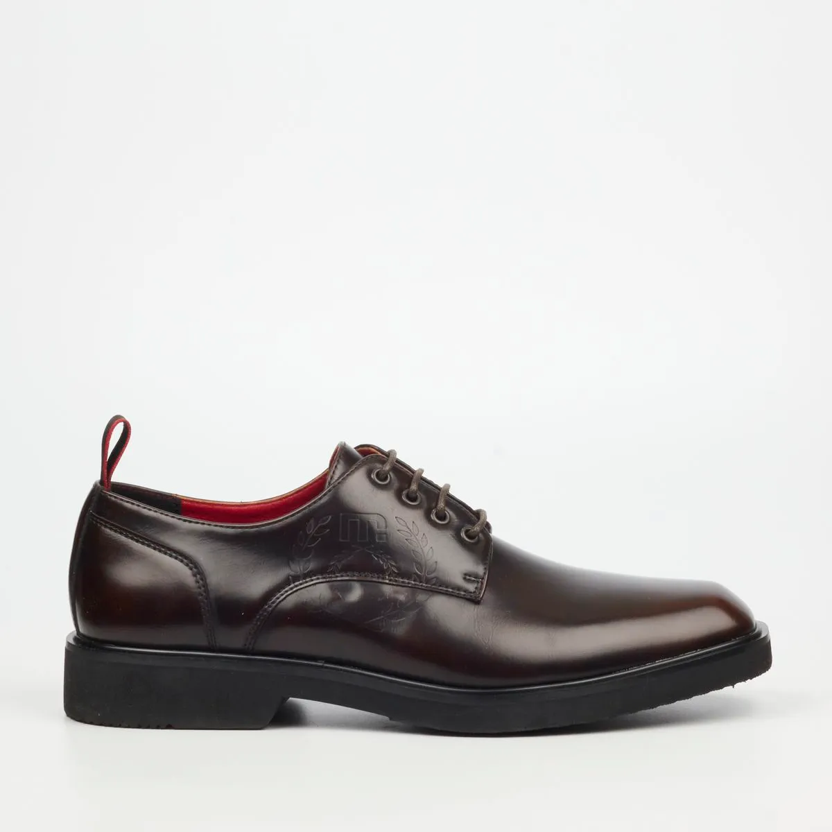 Mazerata Ilario 4 Chocolate Men Faux Wax Shoes