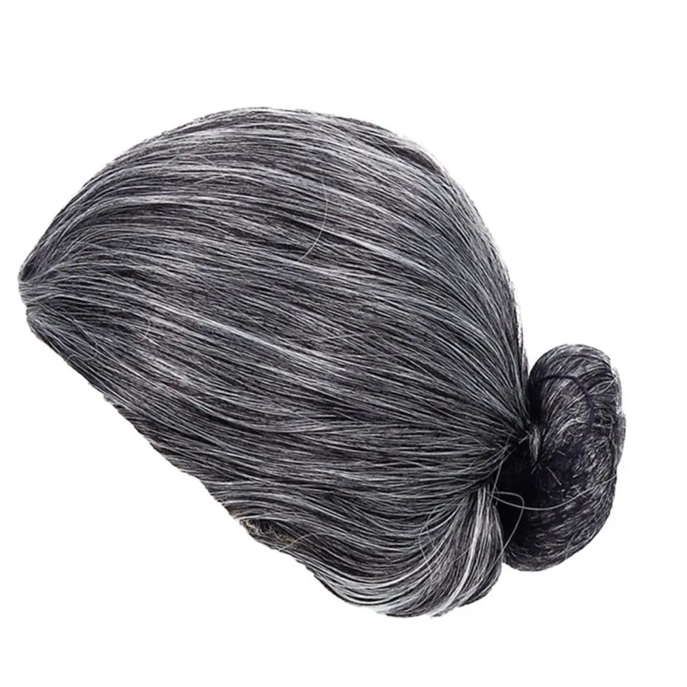 Party Cosplay Halloween Old Lady Costume Wig 25cm