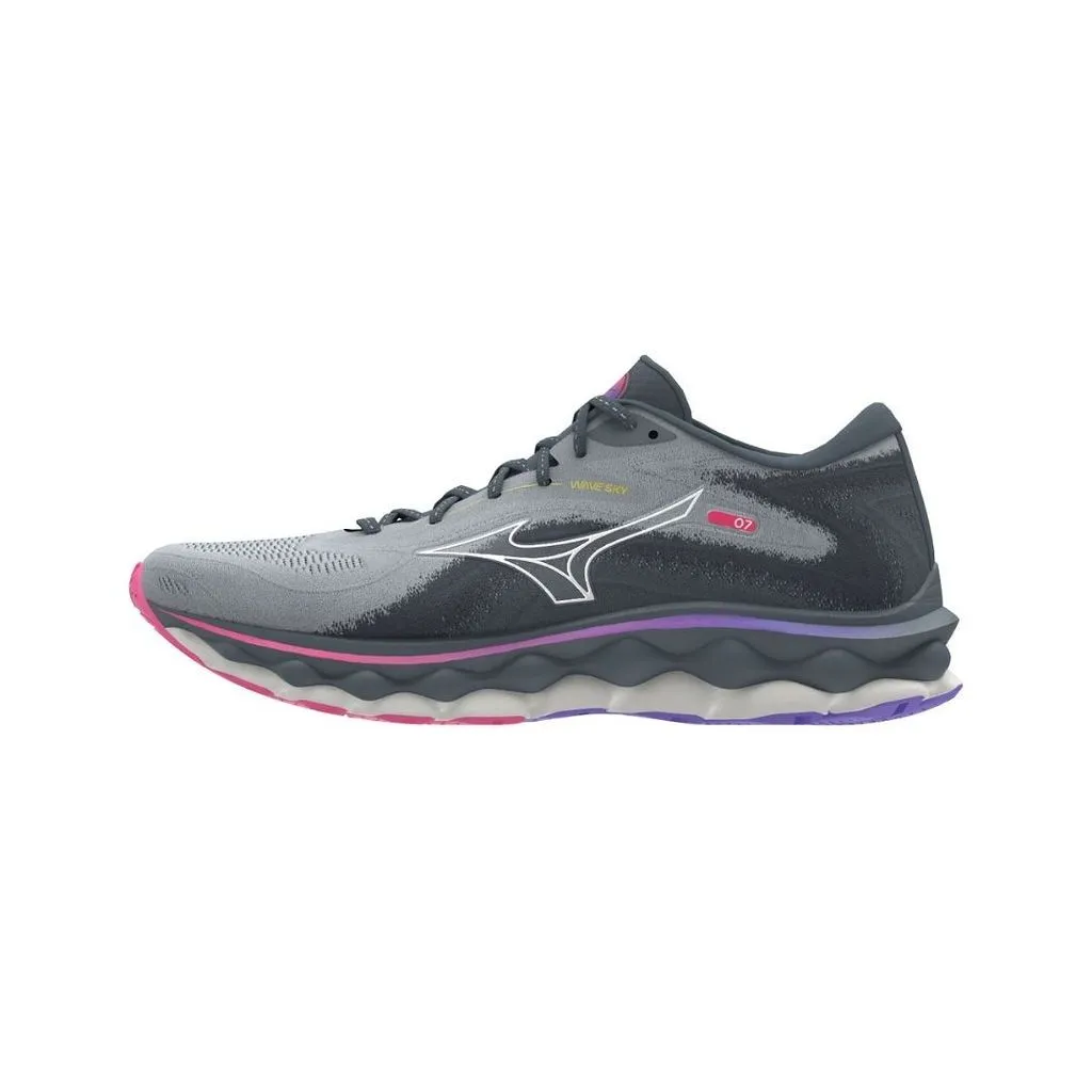 Mizuno Women's Wave Sky 7 Road Running Shoes - Pearl Blue - UK 5