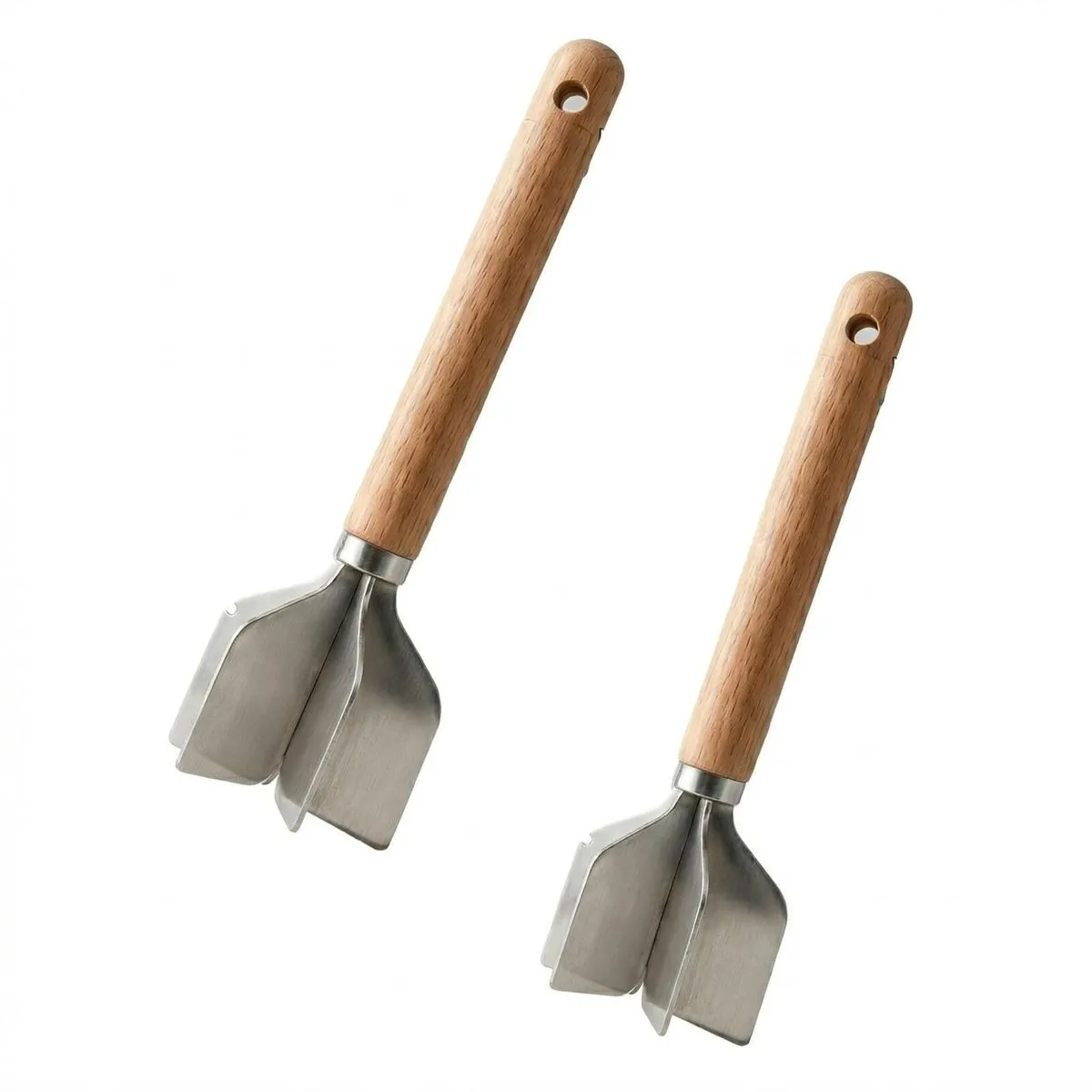 304 Stainless Steel 6-Blade Meat Chopper and Masher (2-Pack)