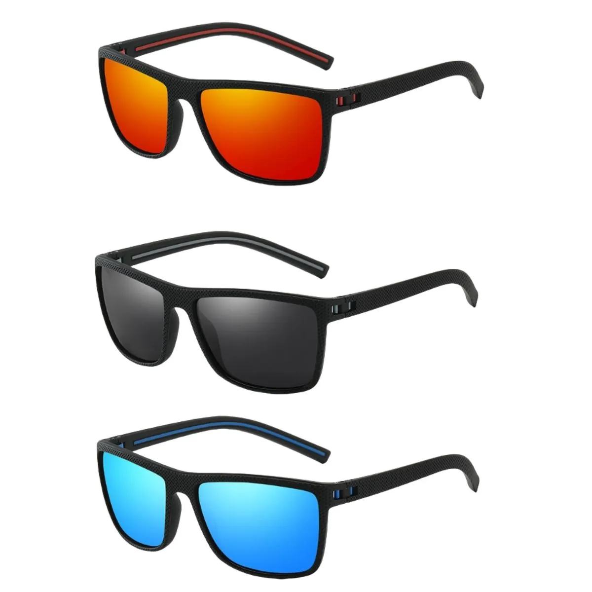 Oqimax 3pieces Polarized Sunglasses Sun Glasses Uv Protection,multi-Color