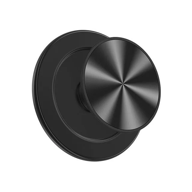 Aluminum Magnetic Phone Holder Stand Compatible with Smartphones - Black