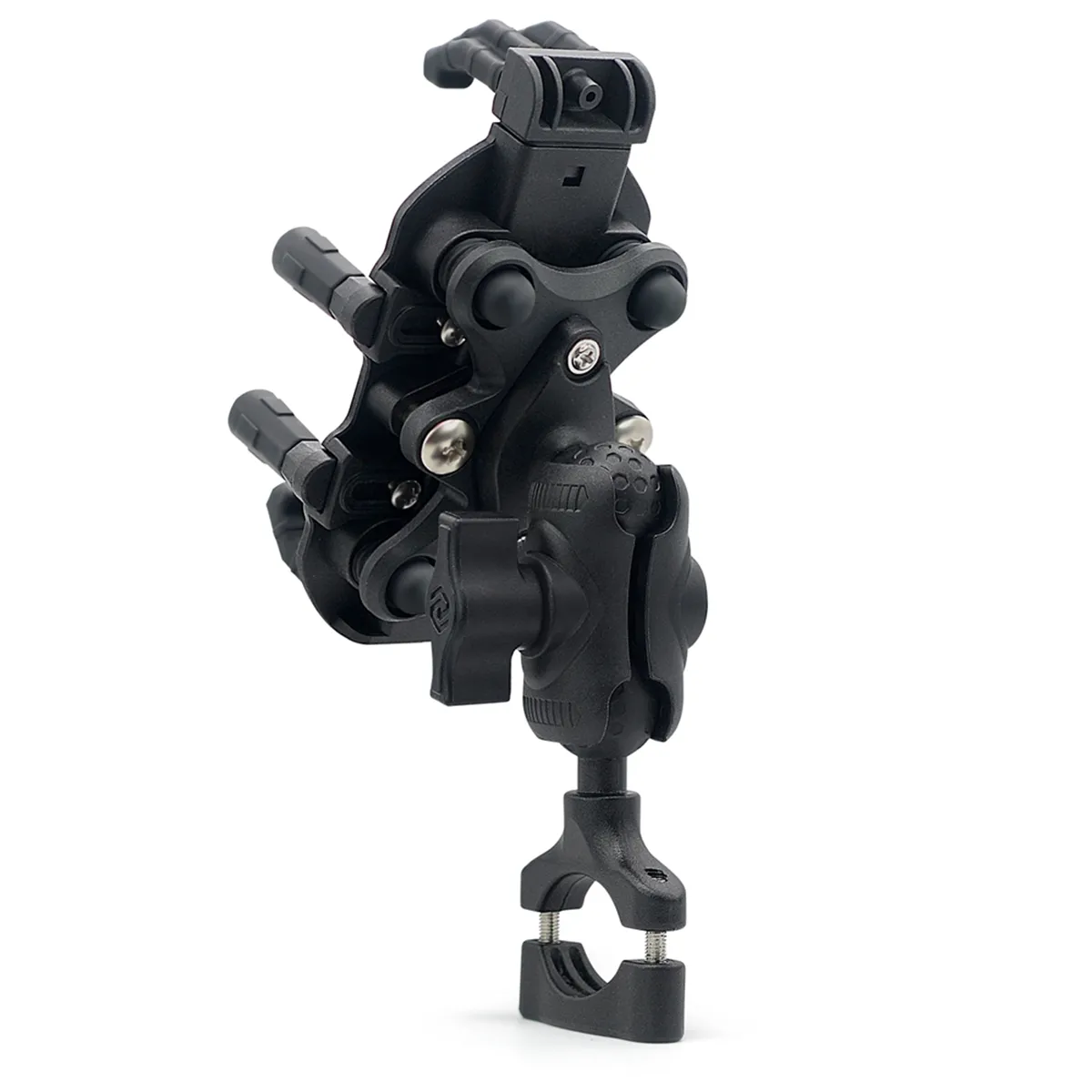 Motorcycle Phone Mount With Vibration Dampener 1-Hand Operation