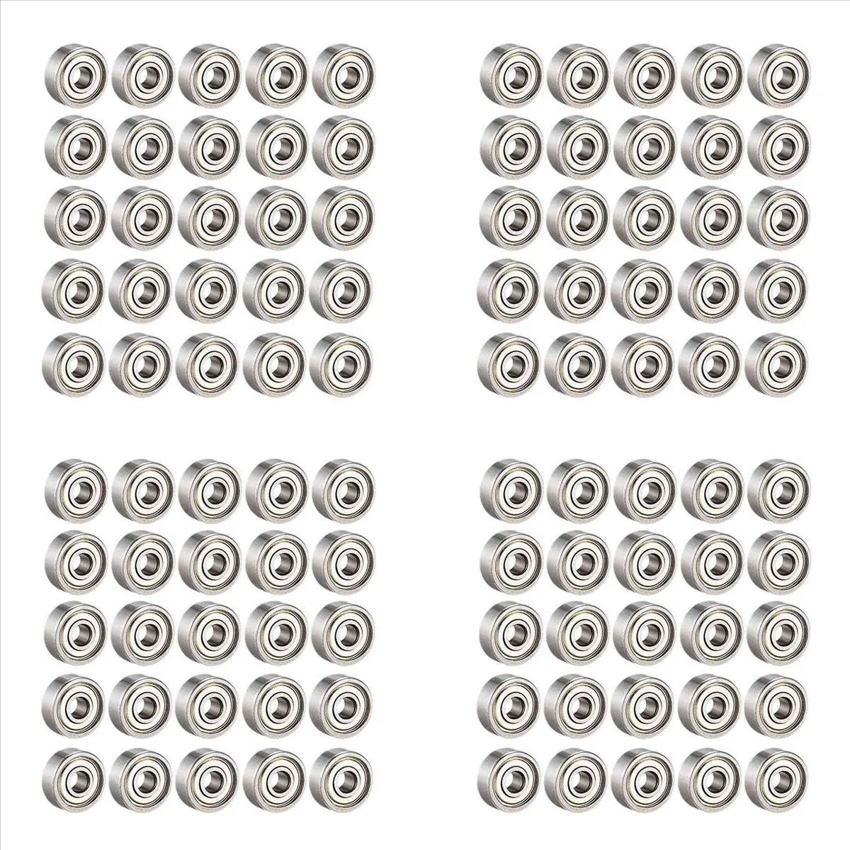 25Pcs 608 Zz Ball Bearings Metal Skateboard Ball Bearings