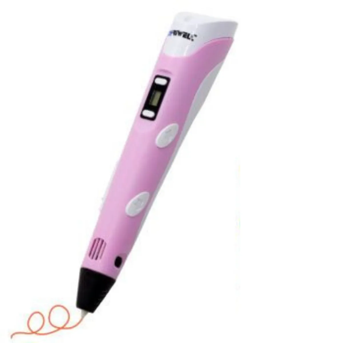 Kids 3D printing pen with LED display. 3D doodler, Drawing printer pen - Candy floss Pink