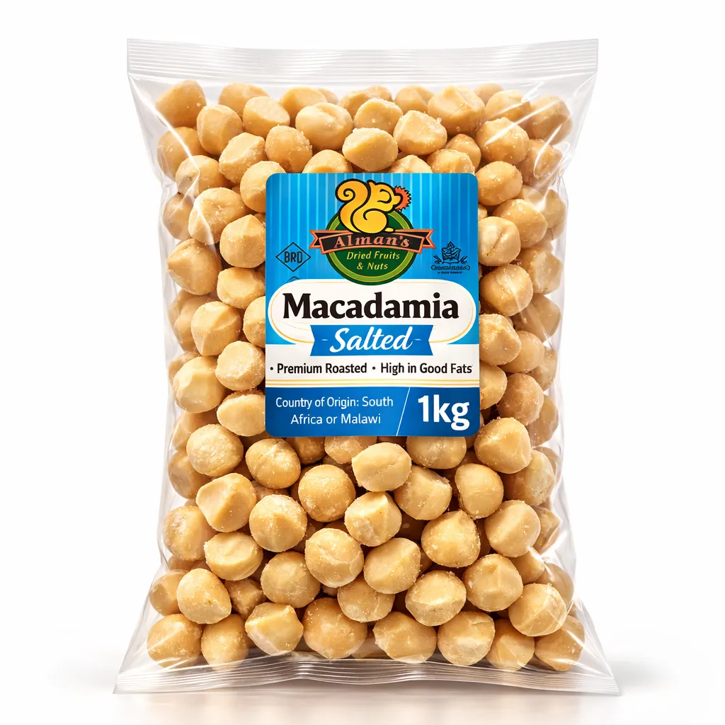 Alman's Macadamias 1kg Premium Roasted & Salted Healthy Keto Snack