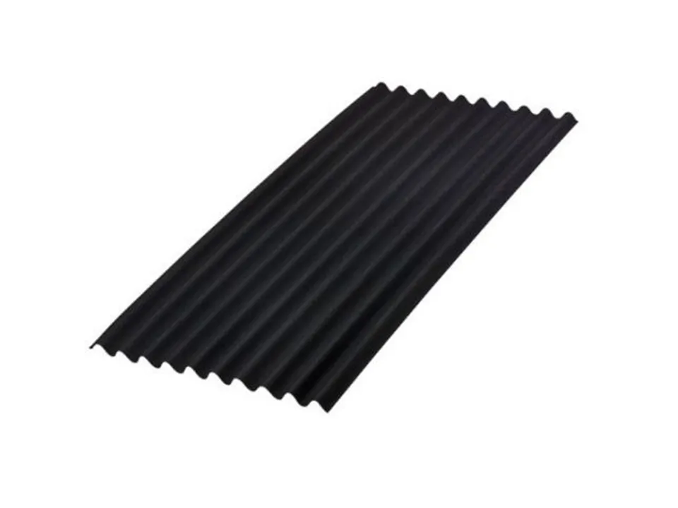 Onduline Corrugated Roof Sheets 2m x 97cm - 5 Sheets and Nails - Black