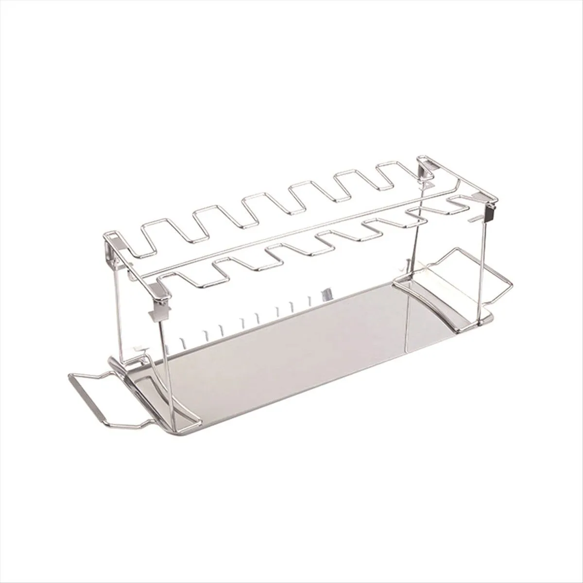 BBQ Rib Rack Stand Barbecue Steaks Racks Stainless Steel Chicken Beef Ribs