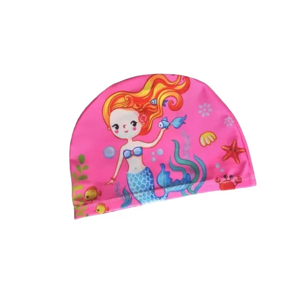 Unisex Children's Swimming Cap - Pink Mermaid