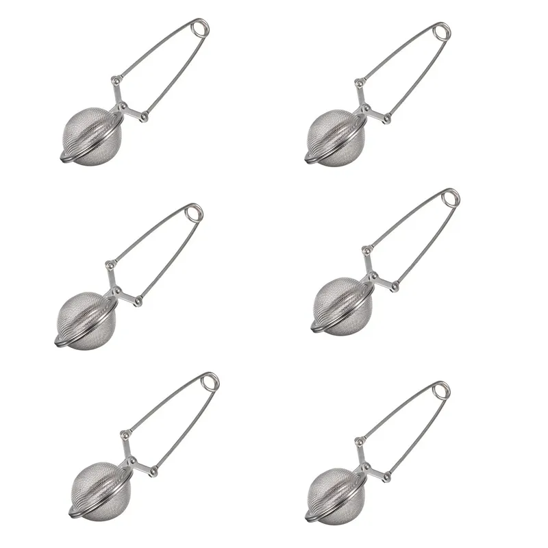 Set of 6 Stainless Steel Tea Ball Infuser