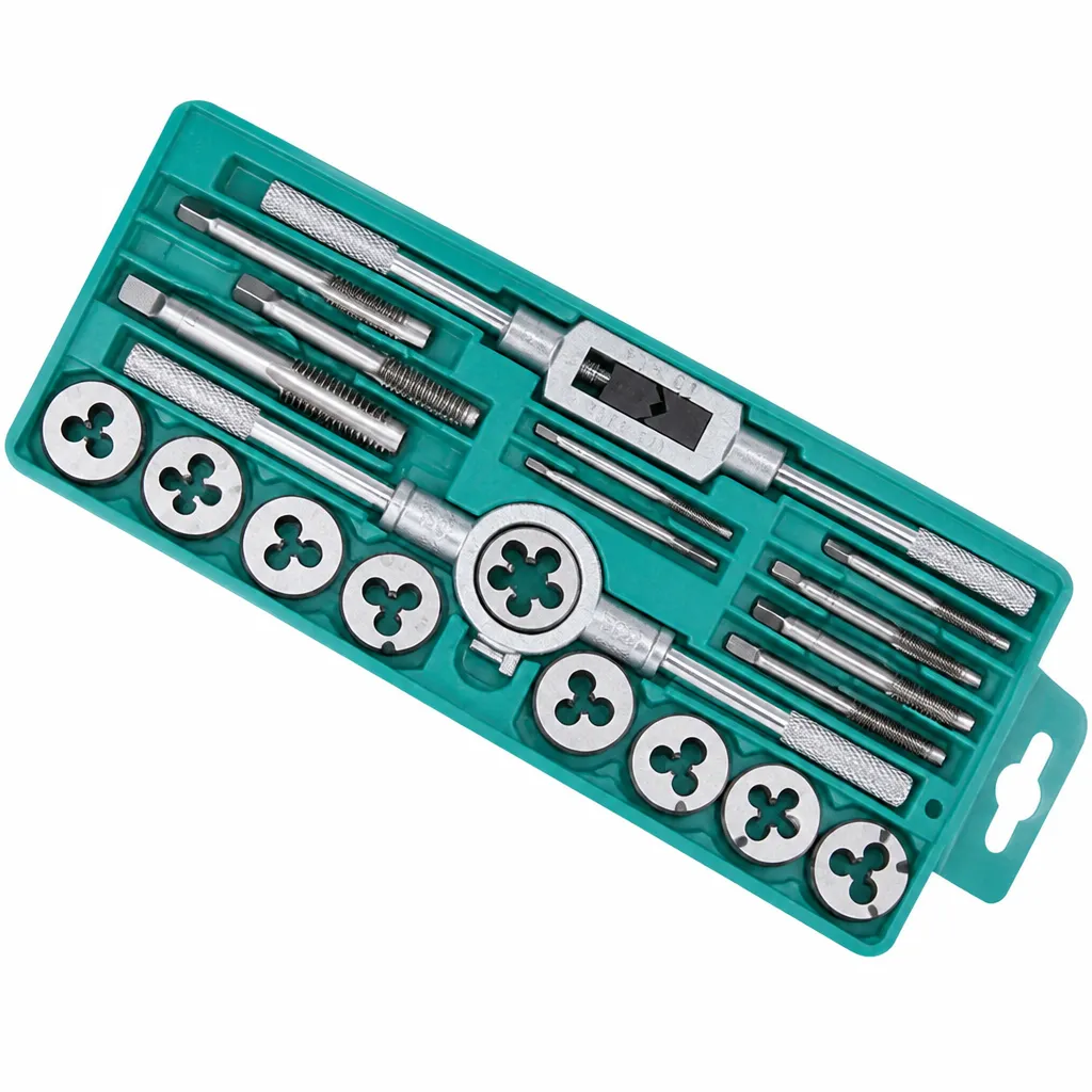 Tap and Die Set for Threading Assorted with Various Taps Dies - 20 Piece