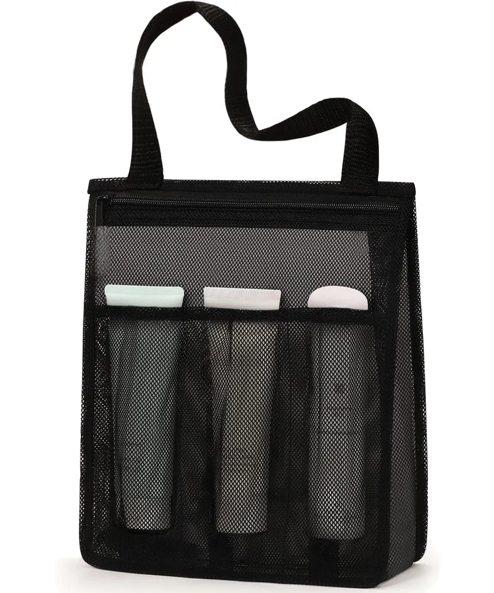 Portable Mesh Shower Bag Gym Travel Camp Dorm Room Essentials for Swimming