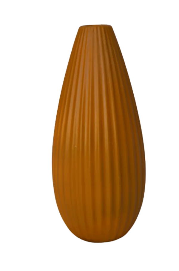 Vase Ceramic 43cm Petro Bulb Assorted Colours - Décor Essentials - Ochre