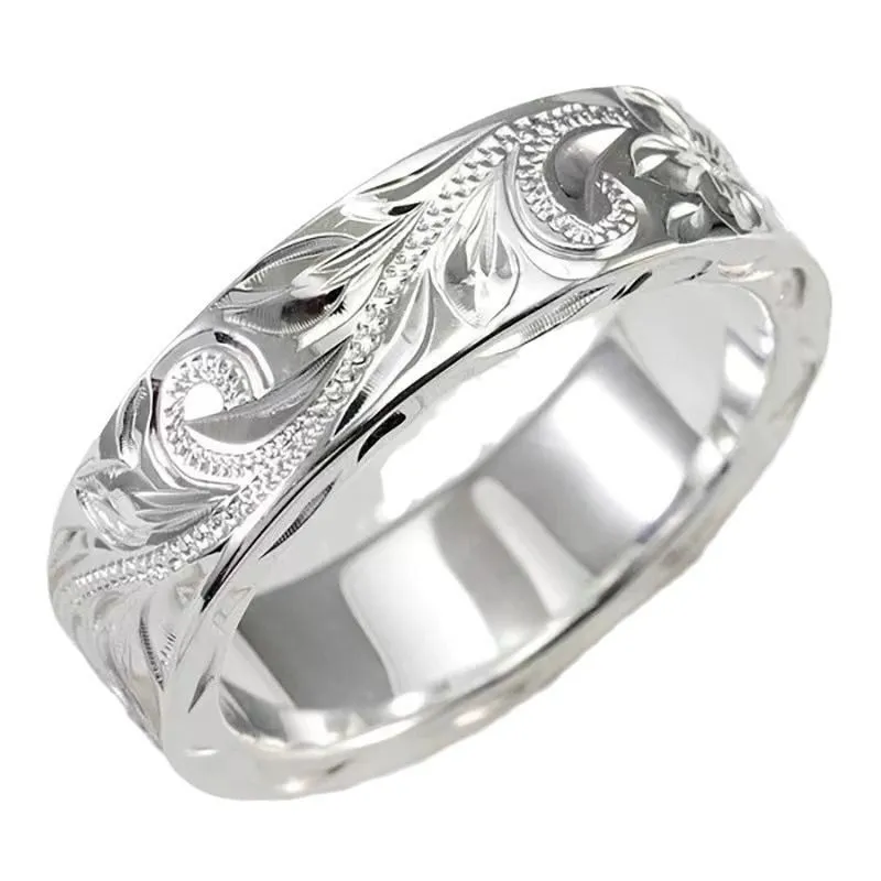 Minimalist Embossed Vine Women's Ring