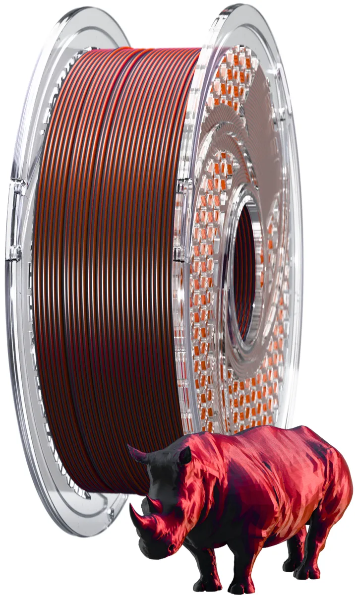 SA Filament Dual Silk PLA+ Filament - 750g - Smoky Wine