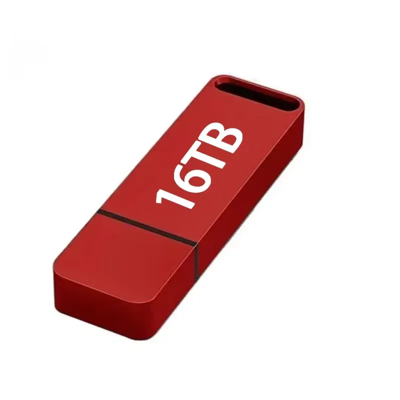 Original Pen Drive 16TB USB 3.2 Flash Drive High-Speed Pen Drive Type C - Red