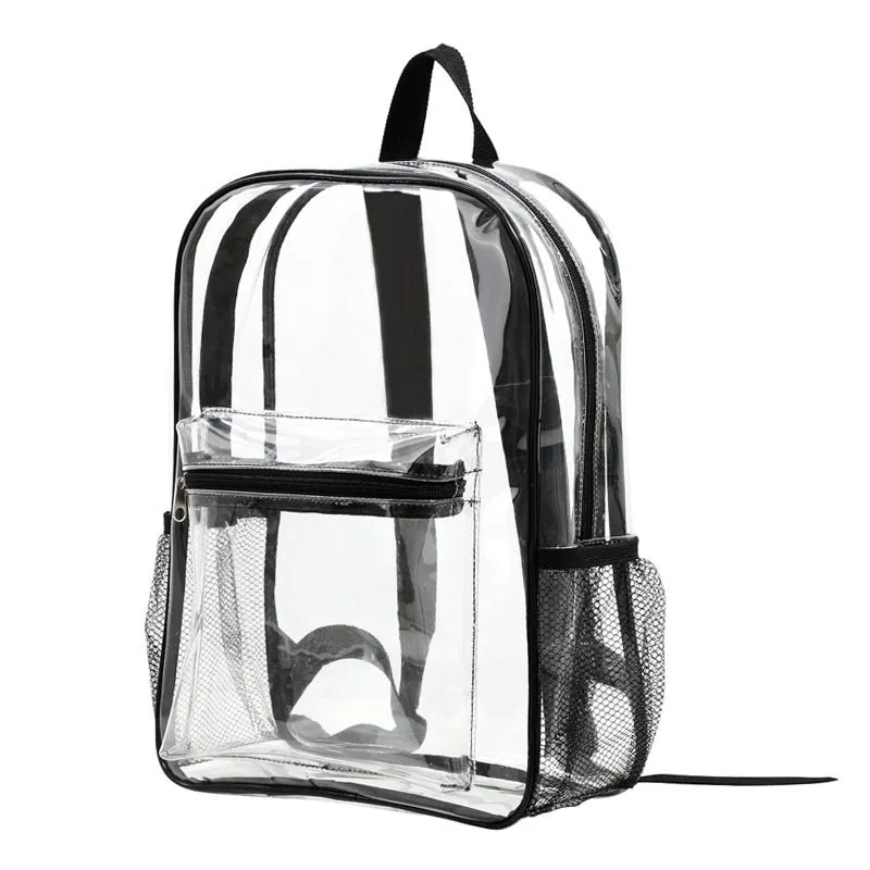 Waterproof Transparent Backpack 20-35L - Black