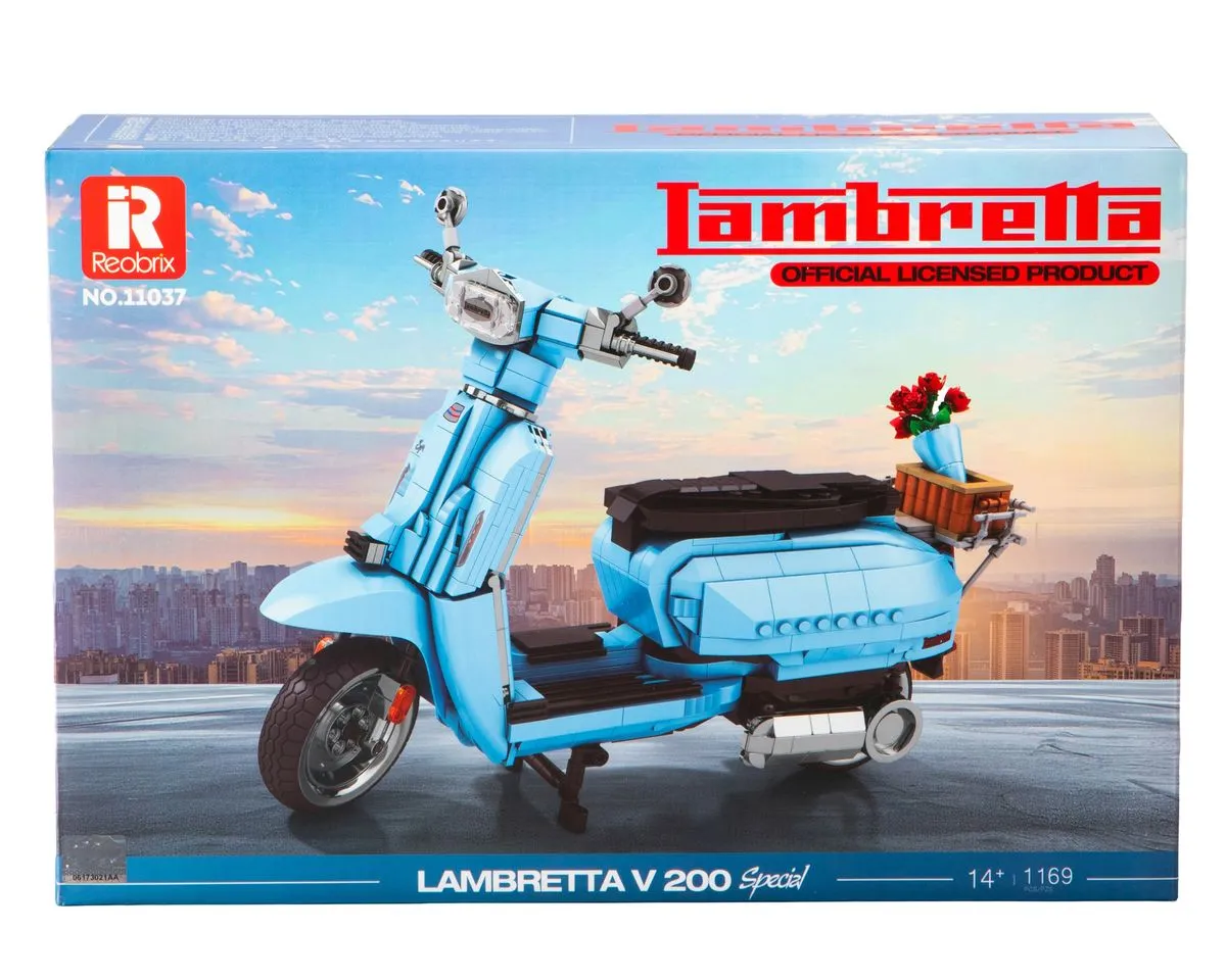 Reobrix Lambretta V200 Special Scooter (1169 Pieces) - 32.7cm Long