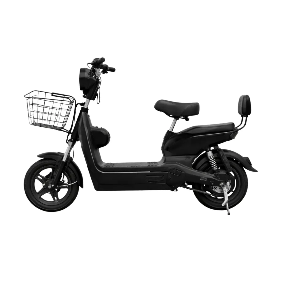 48V Electric-Scooter - 2 Person, 45km Range - Black