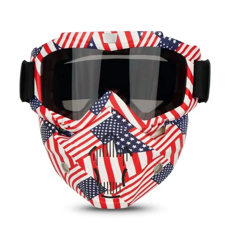 Full Face Motorcycle Gel Soft Paintball Airsoft Mask Game MAS224 Americas