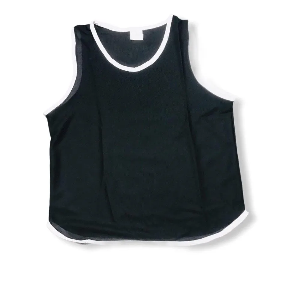 Ronex Training Bibs/Vest Set - Pack of 10 (Senior ) - Black/White