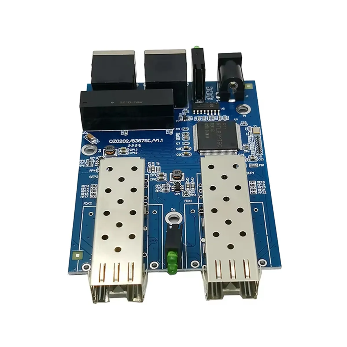 2Rj45 Utp 2Sfp Fiber Gigabit Fiber Optical Media Converter