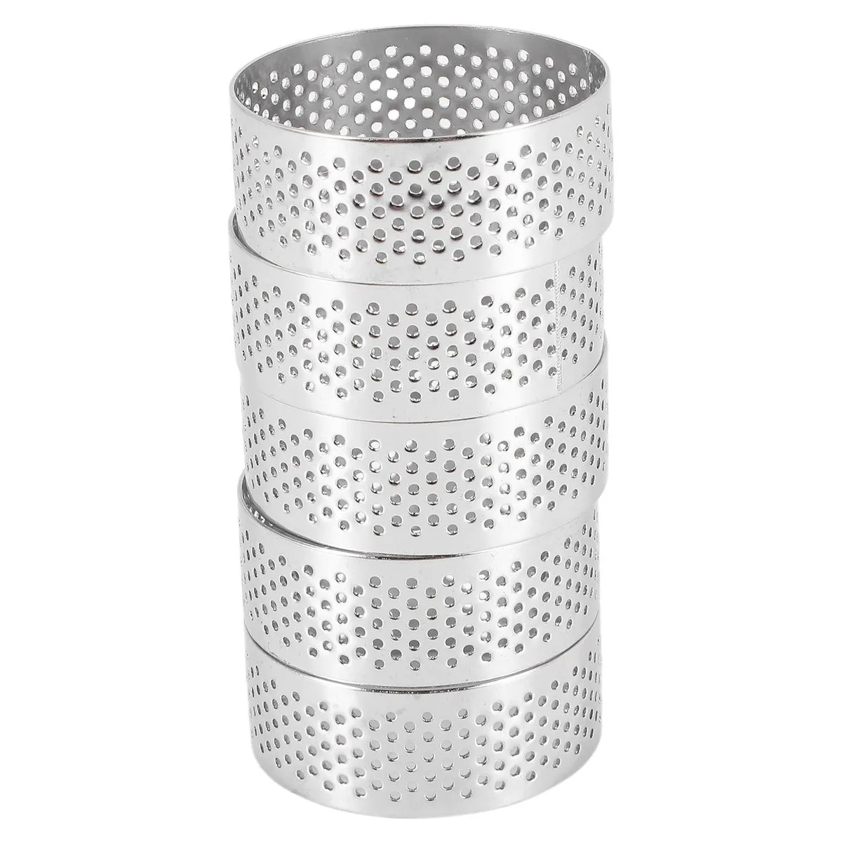 Stainless Steel Perforated Tart Ring Perforated Cake Mousse Ring