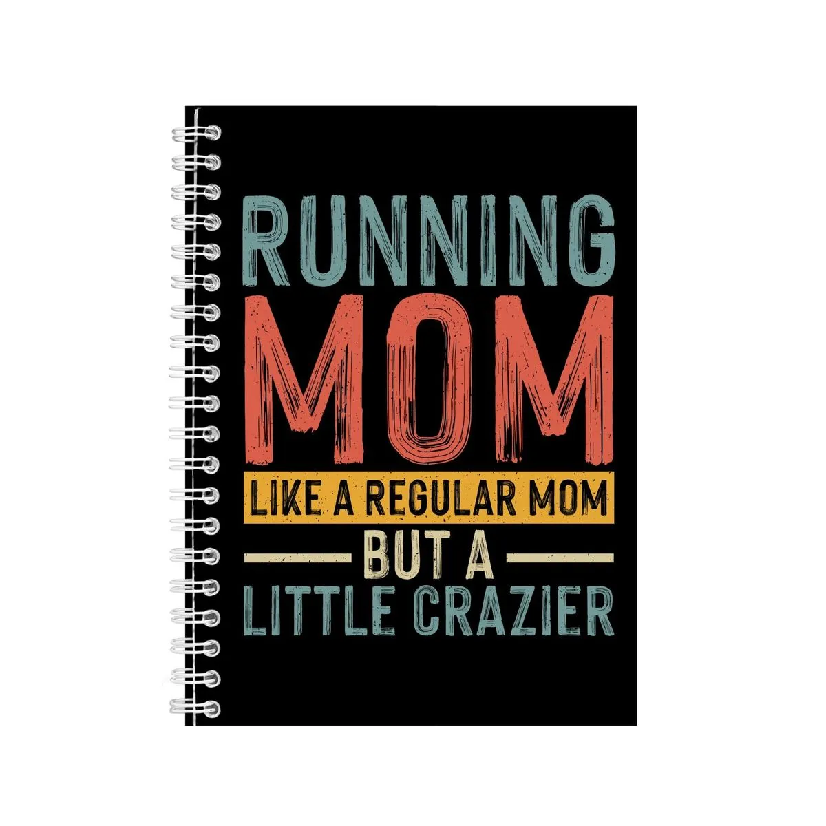 Mom A5 Notebook Spiral and Lined Running Graphic Saying Notepad Present 178