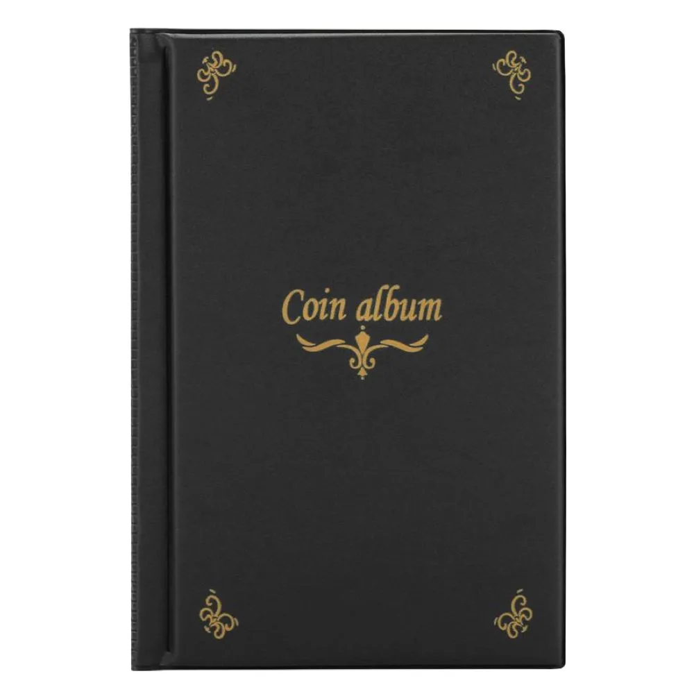Hobby Office 150 Pockets Coin Collection Album Holder - Black(15cm)